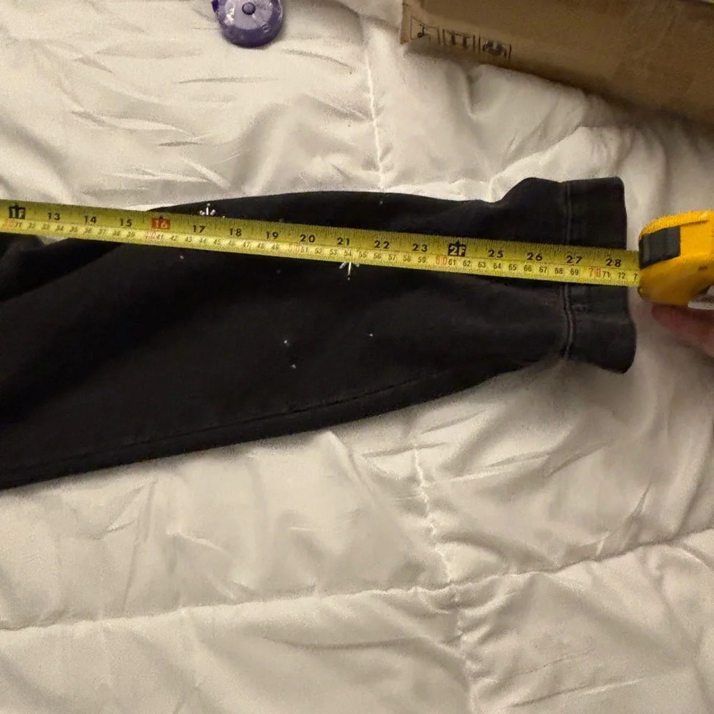 Black Denim Jacket with Silver Moon and Stars - Picture 5 of 8